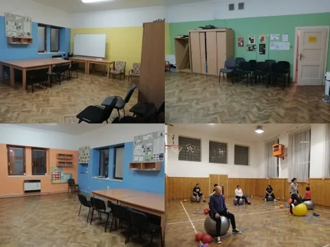 Klubovny a tělocvična SVČ Blansko určené k pronájmu